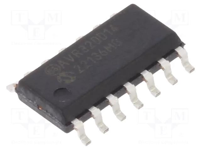IC: AVR microcontroller; SOIC14; Interface: I2C,SPI,USART x2 MICROCHIP TECHNOLOGY AVR32DD14-I/SL