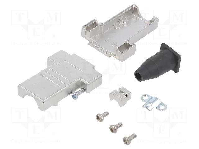 Enclosure: for D-Sub connectors; D-Sub 9pin,D-Sub HD 15pin ENCITECH DTSL09-RG-SJS-T-K