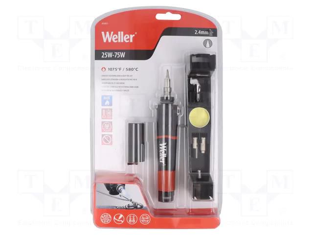 Soldering iron: gas; 25÷75W; 1300°C; Tip temp: 454°C; Shape: flat WELLER WEL.WLBUK75