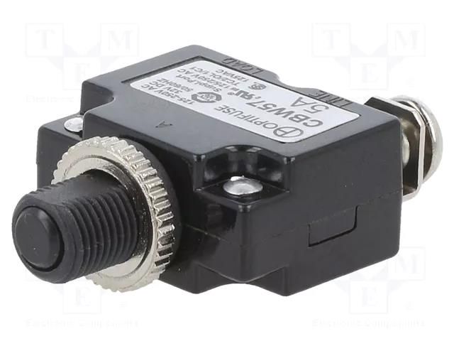 Fuse: thermal; 5A; Imax: 1kA; 125V,250V; 32VDC,50VDC OPTIFUSE CBW57-EL4-5A