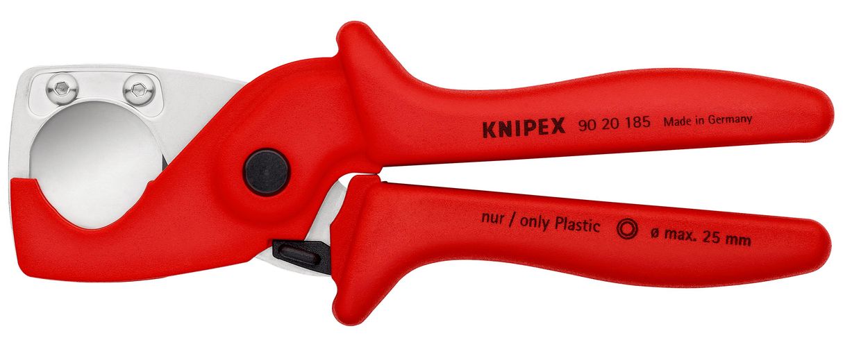 KNIPEX 90 20 185 PlastiCut® Cutter for flexible hoses and plastic conduit pipes glass fibre reinforced plastic handles 185 mm 90 20 185 4003773067122