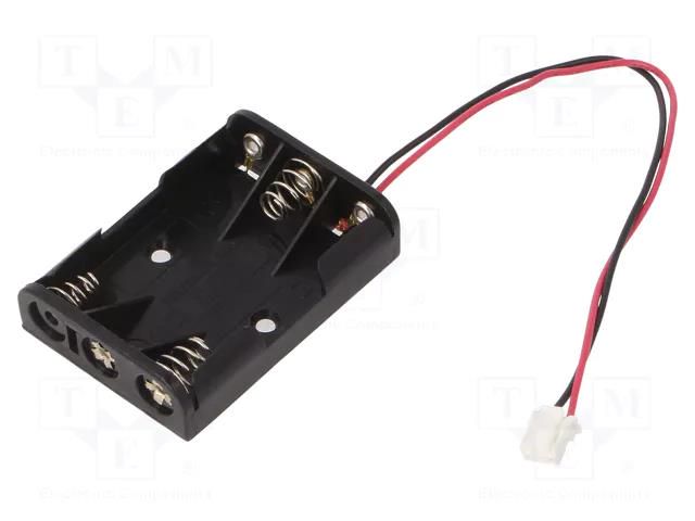 Holder; AAA,R03; Batt.no: 3; on panel; 3pin,cables,terminal; 150mm KEYSTONE KEYS2480CN