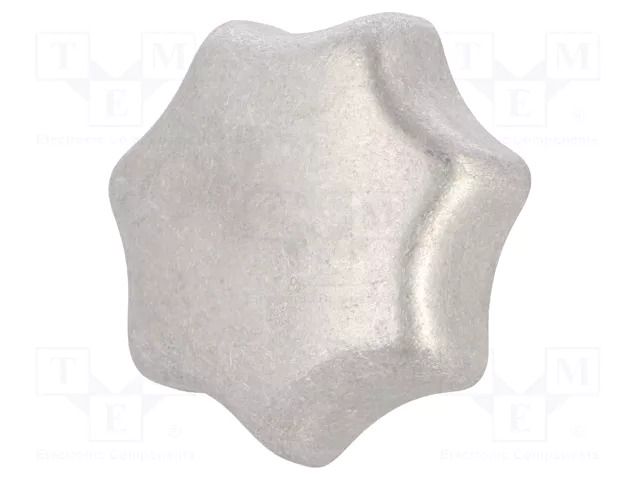 Knob; Ø: 50mm; Int.thread: M10; aluminium; DIN 6336; matt ELESA+GANTER DIN6336AL50-M10EMT
