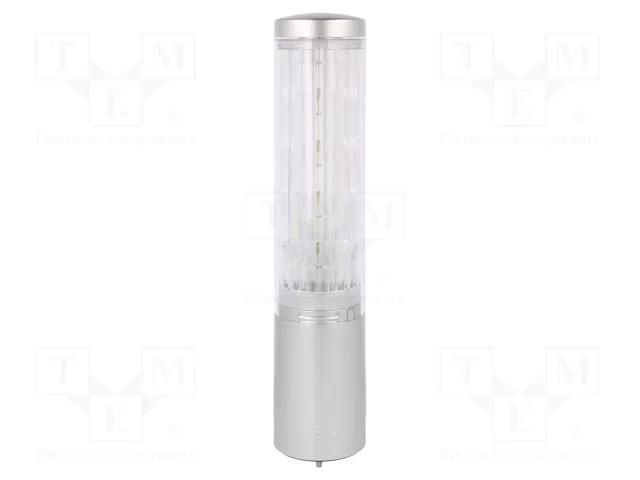 Signalling column; red/amber/green/blue/white; LED; 24VDC; IP65 PATLITE LA6-5DTNUN-RYGBC