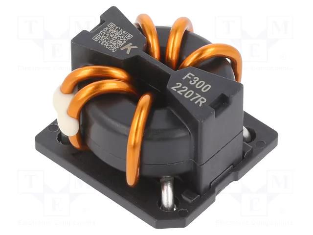 Inductor: wire with current compensation; THT; 110uH; 0.767mΩ KEMET 19XV3001R9A003JH