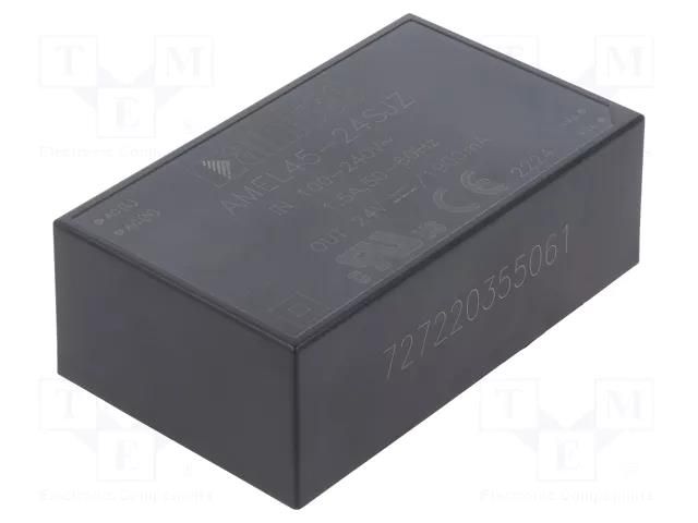 Converter: AC/DC; 45W; Uin: 85÷264VAC,100÷370VDC; Uout: 24VDC; 86% AIMTEC AMEL45-24SJZ