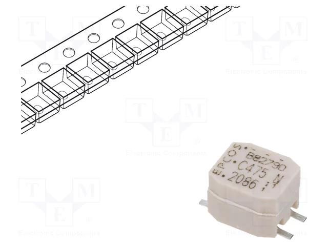 Inductor: common mode; SMD; 4.7mH; 200mA; 510mΩ; ±30%; 7.1x6x5.2mm EPCOS B82790C0475N265