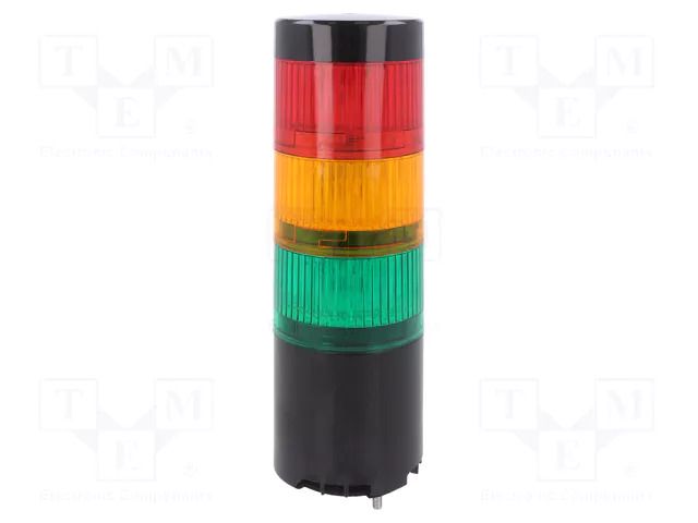 Signalling column; red/amber/green; LED; 5VDC; IP65; LR6-USB; ABS PATLITE LR6-3USBK-RYG