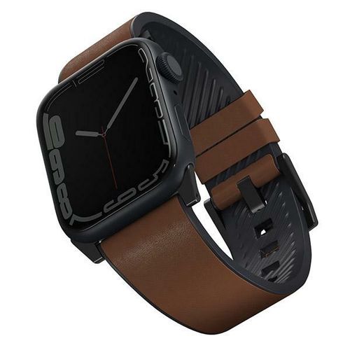 Uniq Straden Leather Hybrid Strap for Apple Watch 1/2/3/4/5/6/7/8/SE/SE2/Ultra 42/44/45/49mm - brown, UNIQ 8886463679630 8886463679630