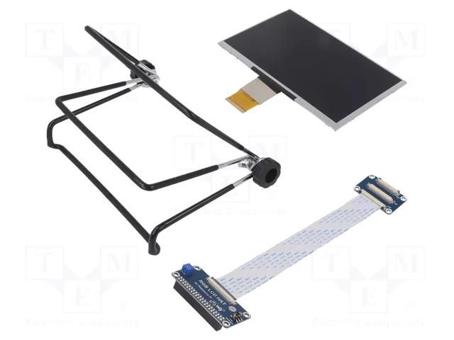 Display: LCD; graphical,matrix  IPS; 1024x600; 163.64x96.84mm; 7" WAVESHARE WSH-12885