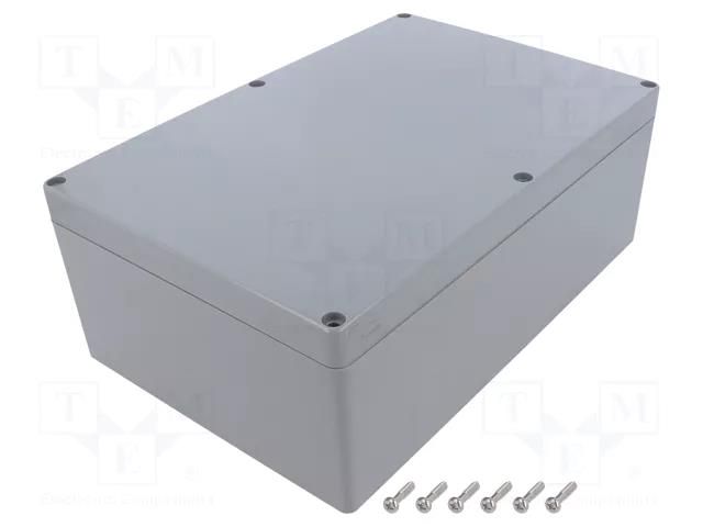 Enclosure: multipurpose; X: 160mm; Y: 240mm; Z: 90mm; ABS; light grey GAINTA A3008-IP68