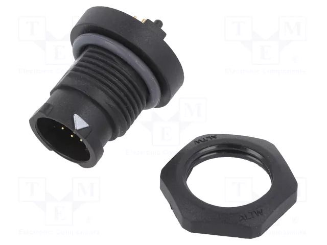 Connector: circular; socket; for panel mounting,front side nut AMPHENOL LTW AZ-17PMMP-QC8001