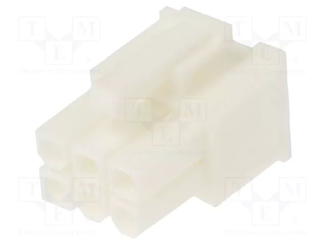 Connector: wire-wire/PCB; plug; female; PIN: 6; Minitek® Pwr 4.2 AMPHENOL COMMUNICATIONS SOLUTIONS 10127815-06LF