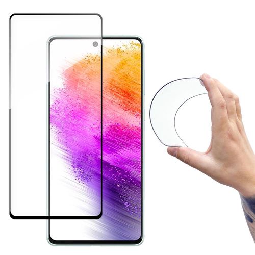 Wozinsky Full Cover Flexi Nano glass film tempered glass with a frame for Samsung Galaxy A73 transparent, Wozinsky 5907769319563 5907769319563