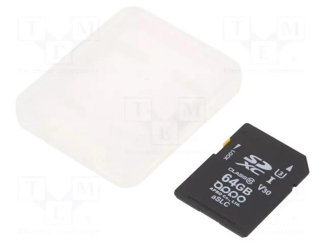 Memory card; industrial; 3D aSLC,SDXC; 64GB; -25÷85°C; PHANES-T APRO SPSDX064G-PTCT5AS