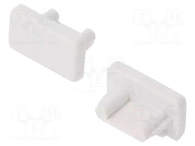 Cap for LED profiles; white; 20pcs; ABS; SLIM8 TOPMET TOP.89080001