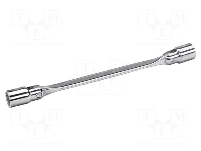 Wrench; socket spanner,with joint; 24mm,27mm; tool steel BAHCO SA.4040M-24-27