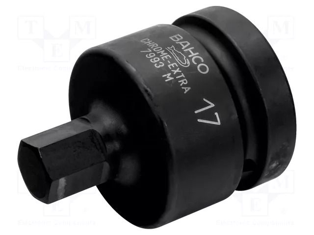 Socket; hex key,socket spanner,impact; HEX 17mm; 1" BAHCO SA.7993M0170