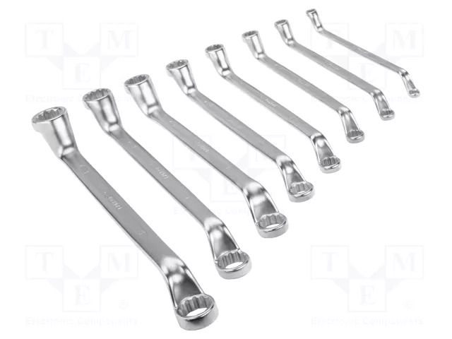 Wrench-set; box; tool steel; 8pcs. BAHCO SA.2M/S8