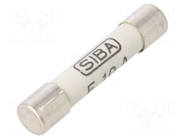 Fuse: fuse; 10A; 500VAC; quick blow; ceramic,cylindrical; 6.3x32mm SIBA 189020.10