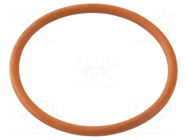 O-ring gasket; VMQ; Thk: 2mm; Øint: 43mm; M50; red; -60÷250°C HUMMEL HUMMEL-1321500059