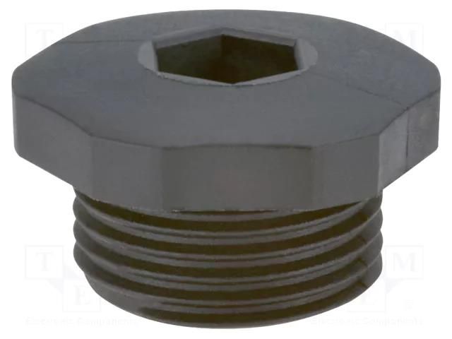 Stopper; PG42; IP54; polyamide; black; V-NE PG; Thread: PG; -20÷80°C HUMMEL HUMMEL-1255420111