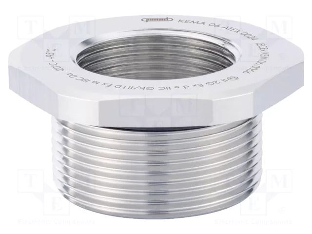 Reduction of threads for glands; Int.thread: M20; brass; IP68 HUMMEL HUMMEL-1878322050