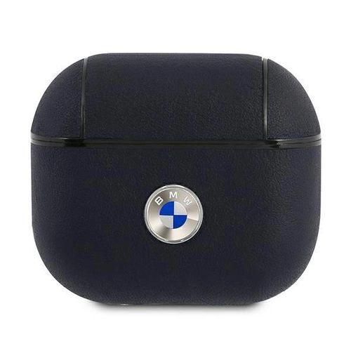 BMW BMA3SSLNA AirPods 3 cover granatowy/navy Geniune Leather Silver Logo, BMW 3666339009458 3666339009458
