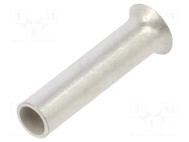 Tip: bootlace ferrule; non-insulated; 0.5mm2; 6mm; tinned; crimped WAGO 216-121