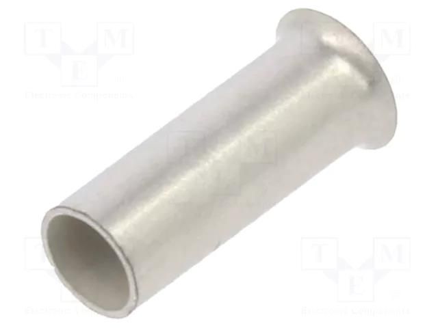 Tip: bootlace ferrule; non-insulated; 1.5mm2; 6mm; tinned; crimped WAGO 216-124