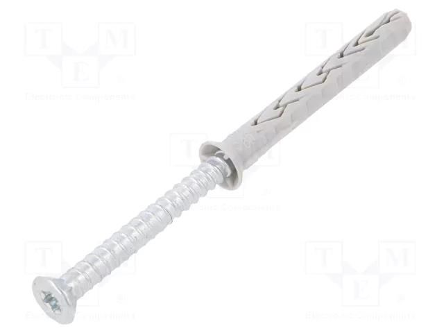 Plastic anchor; with screw; 8x60; zinc-plated steel; SXRL-T; 8mm FISCHER FISCHER-540113
