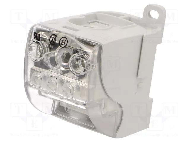 Splice terminal: distribution block; SUB; 269A; 1kV; grey; ways: 1 SIMET SUB400GY