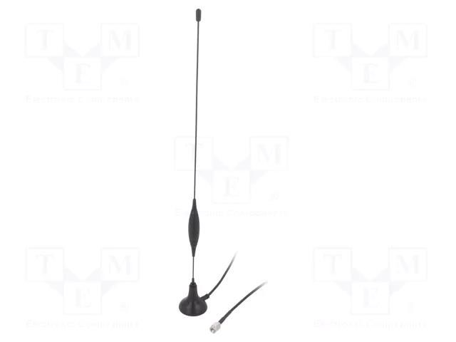 Antenna; 3G,GSM; 5dBi; magnet; 824÷894MHz,900MHz,1.8GHz; L: 308mm 2J Antennas 2J3204M250LL100