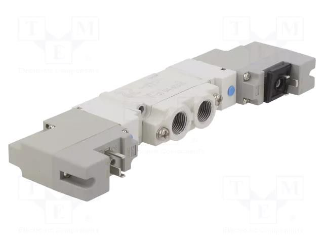 Electromagnetic valve; 1÷7bar; 5/2 bistable; aluminium; IP65 SMC SY52205YO01FQ