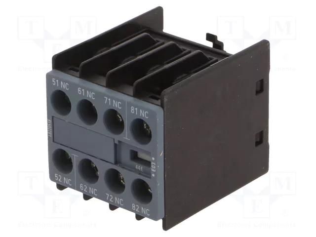 Auxiliary contacts; Series: 3RH20; Size: S00; front; 6A SIEMENS 3RH2911-1GA04