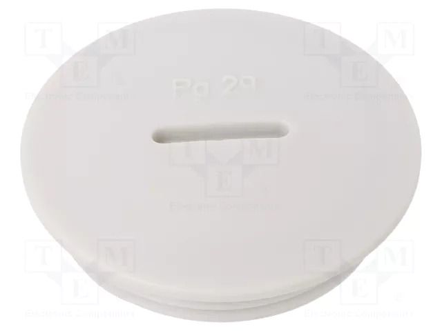 Stopper; PG29; IP56; polyamide; light grey; Thread: PG; 8mm BM GROUP BM4602