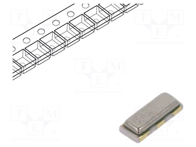 Resonator: ceramic; 8MHz; SMD; 3.2x1.3x0.8mm; Tol: ±0.5%; -40÷85°C MURATA CSTNE8M00G520000R0