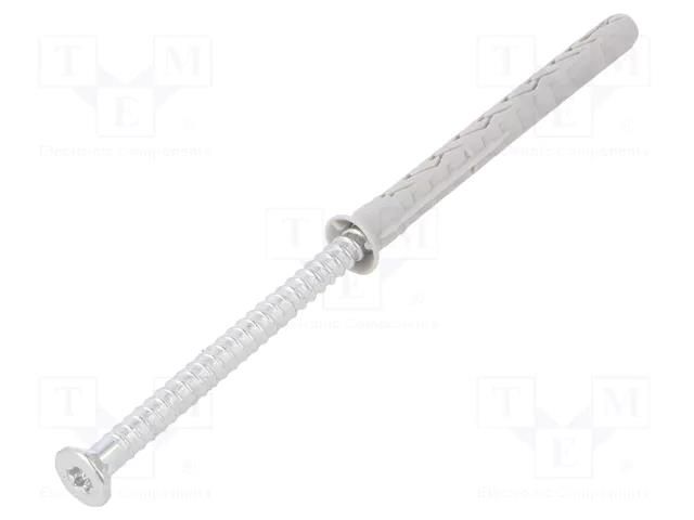 Plastic anchor; with screw; 8x80; zinc-plated steel; SXRL-T; 8mm FISCHER FISCHER-540114