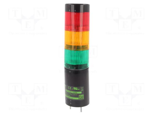 Signalling column; green / orange / red; LED; 24VDC; IP65 MURRELEKTRONIK 4000-76501-5310000