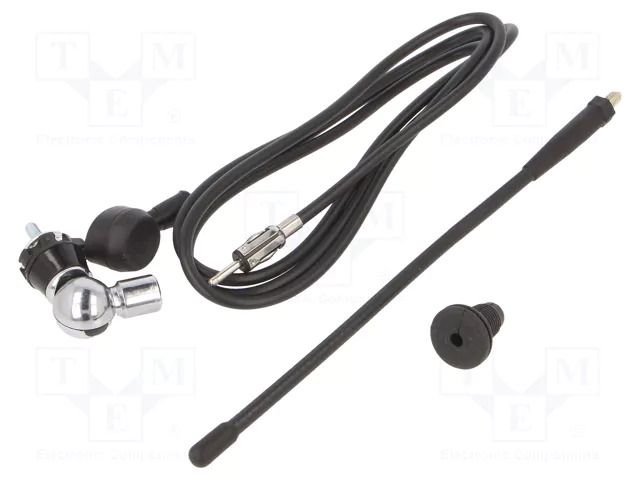 Antenna; automotive; 240mm; AM,FM; universal; rubber mast; 1.5m MTA 7667013