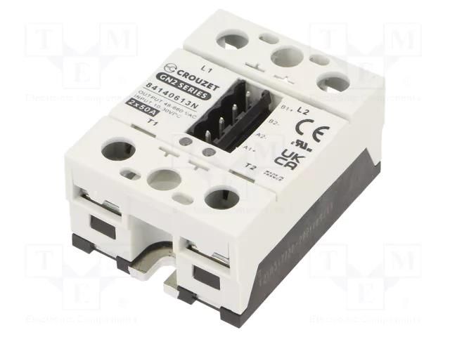 Relay: solid state; Ucntrl: 10÷30VDC; 50A; 48÷660VAC; GN2; 1-phase CROUZET 84140613N
