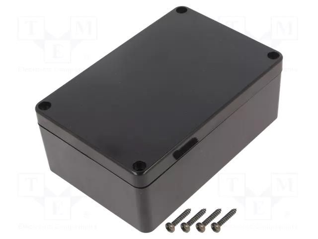 Enclosure: multipurpose; X: 70mm; Y: 105mm; Z: 40mm; ABS; black; IP65 MASZCZYK KM-276BK