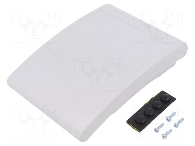 Enclosure: desktop; X: 117.5mm; Y: 155.8mm; Z: 36.5mm; ABS; grey MASZCZYK KM-340G