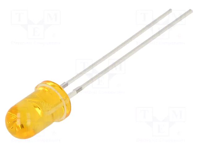 LED; orange; 5mm; 750÷1120mcd; 30°; Front: convex; 1.8÷2.2VDC; 66mW OPTOSUPPLY OSO5PA5A33A-1MA