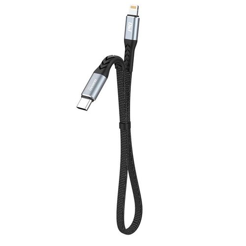 Dudao L10P Lightning - USB-C PD 20W cable 0.23m - black, Dudao 6973687243852