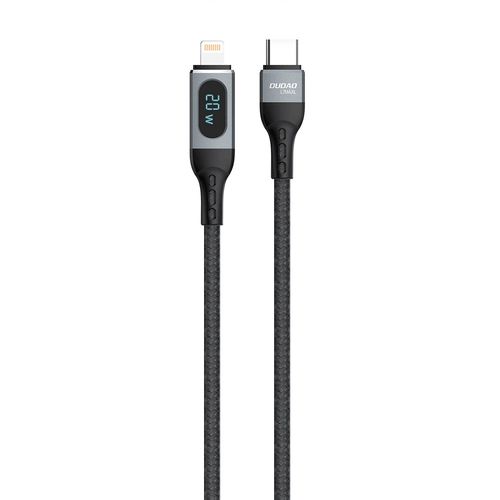 Dudao USB Type C - Lightning cable fast charging PD 20W 1m black (L7MaxL), Dudao 6973687243692 6973687243692
