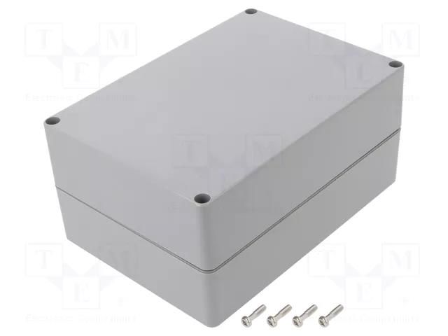 Enclosure: multipurpose; X: 121mm; Y: 171mm; Z: 80mm; ABS; light grey GAINTA A340-IP68