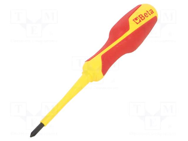 Screwdriver; insulated; Phillips; PH1; Blade length: 80mm BETA BE1272MQ/4.5X80