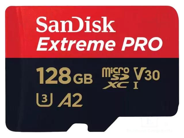 Memory card; Extreme Pro,A2 Specification; microSDXC; R: 200MB/s SANDISK SDSQXCD-128G-GN6MA