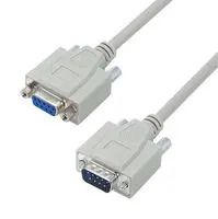 D SUB BACKSHELL, 180 DEG, DE, PLASTIC SDC9M